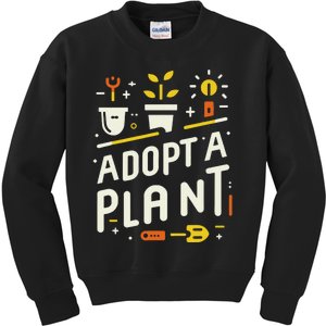 Adopt A Plant Gardening Kids Sweatshirt