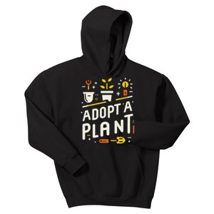 Adopt A Plant Gardening Kids Hoodie