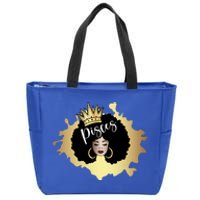 African American Pisces Zodiac Gift Zip Tote Bag