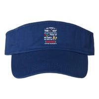 Autistic A Piece Of My Heart He Calls Me Mama Autism Gift Valucap Bio-Washed Visor