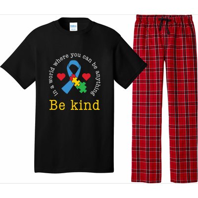 Autism Awareness Puzzle Ribbon Be Kind Pajama Set