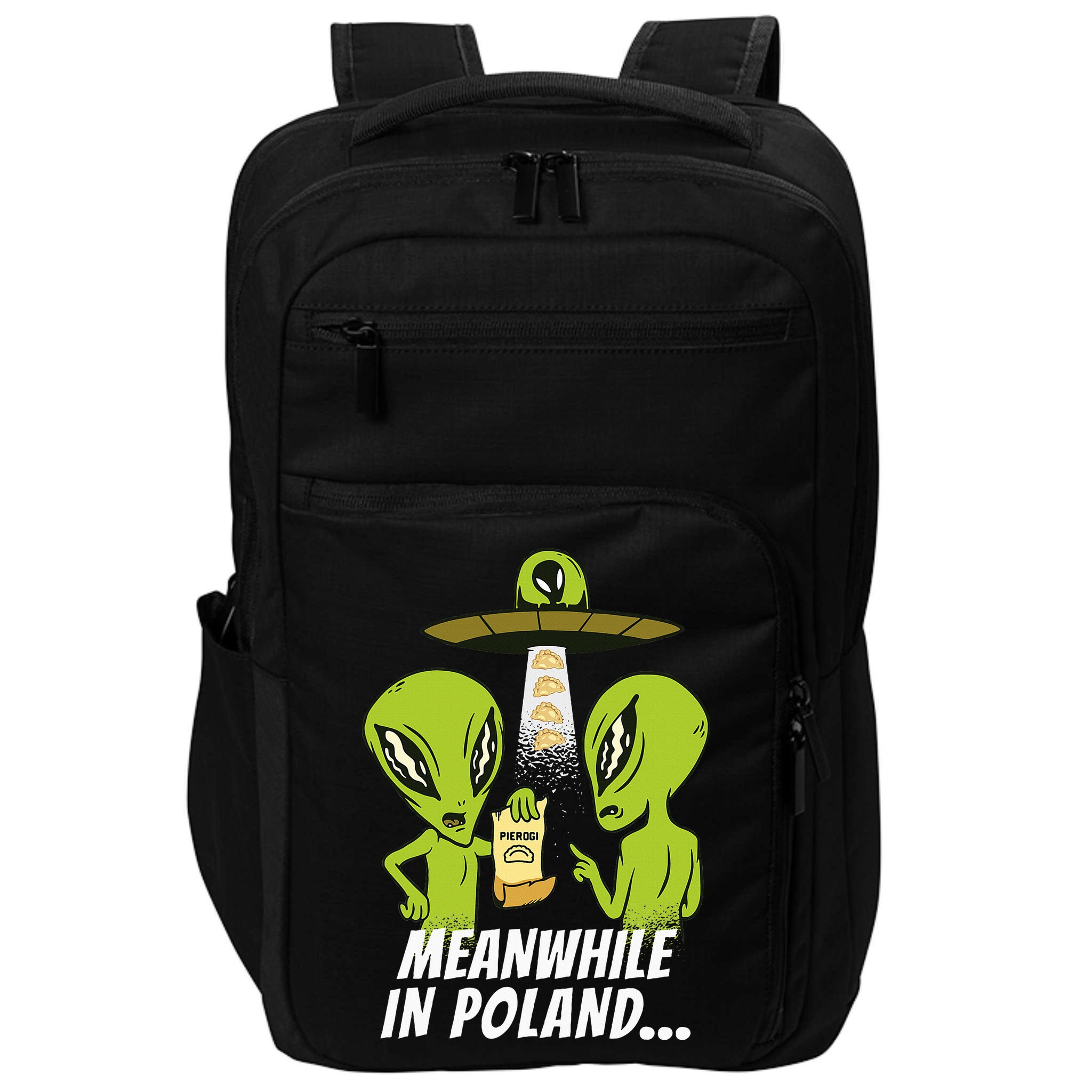 Alien Abduction Pierogi Polish Food Poland Polonia Impact Tech Backpack