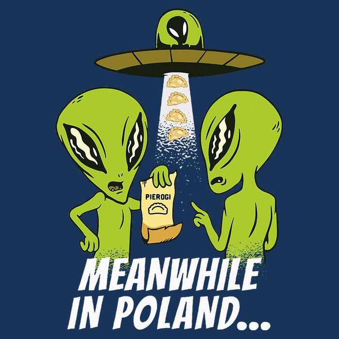 Alien Abduction Pierogi Polish Food Poland Polonia Baby Bodysuit