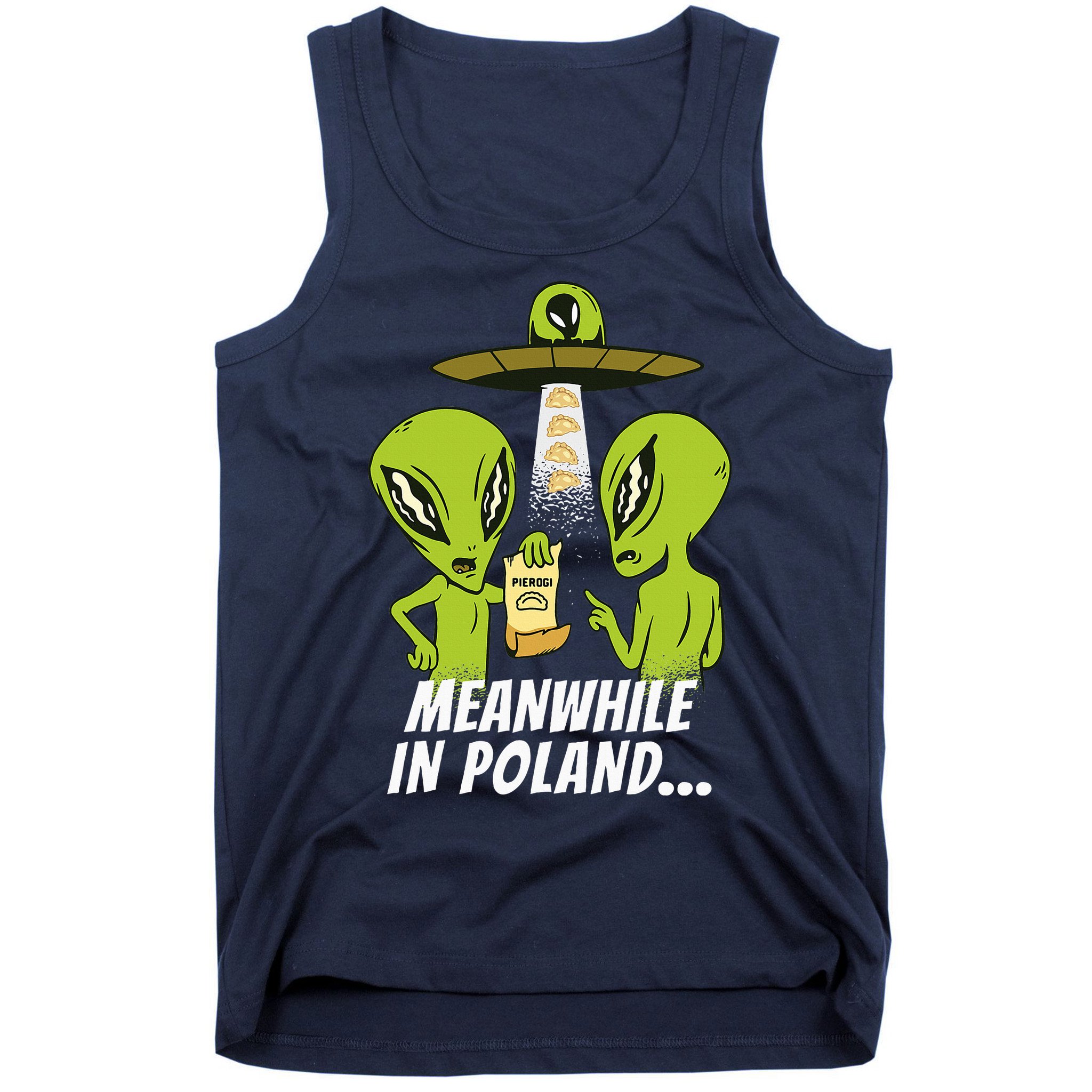 Alien Abduction Pierogi Polish Food Poland Polonia Tank Top