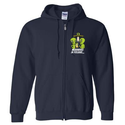 Alien Abduction Pierogi Polish Food Poland Polonia Full Zip Hoodie