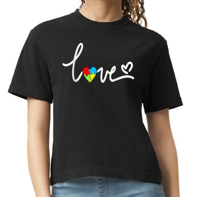 Autism Awareness Plus Size Comfort Colors Boxy T-Shirt