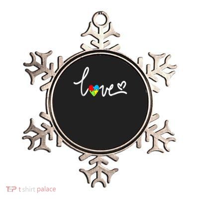 Autism Awareness Plus Size Metallic Star Ornament