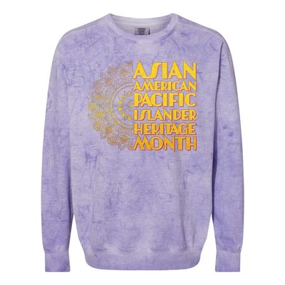 Asian American Pacific Islander Heritage Month Colorblast Crewneck Sweatshirt