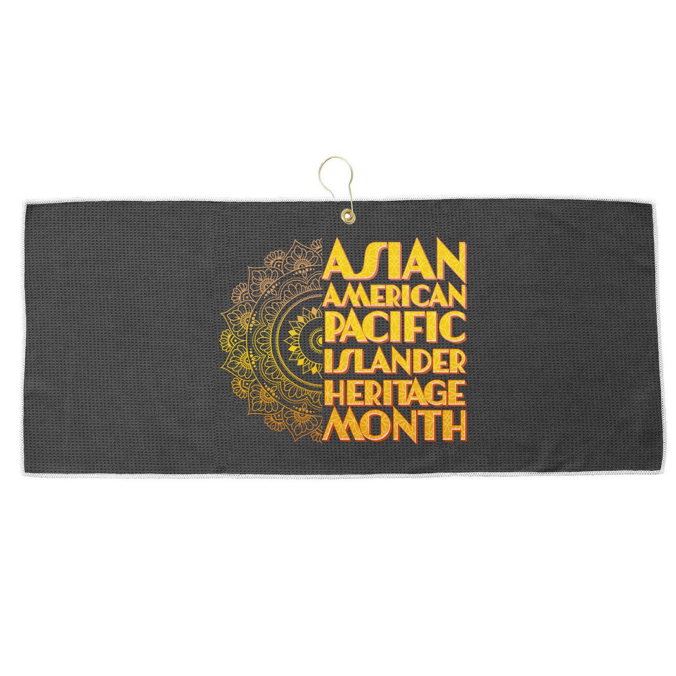 Asian American Pacific Islander Heritage Month Large Microfiber Waffle Golf Towel