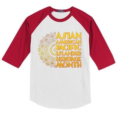 Asian American Pacific Islander Heritage Month Kids Colorblock Raglan Jersey