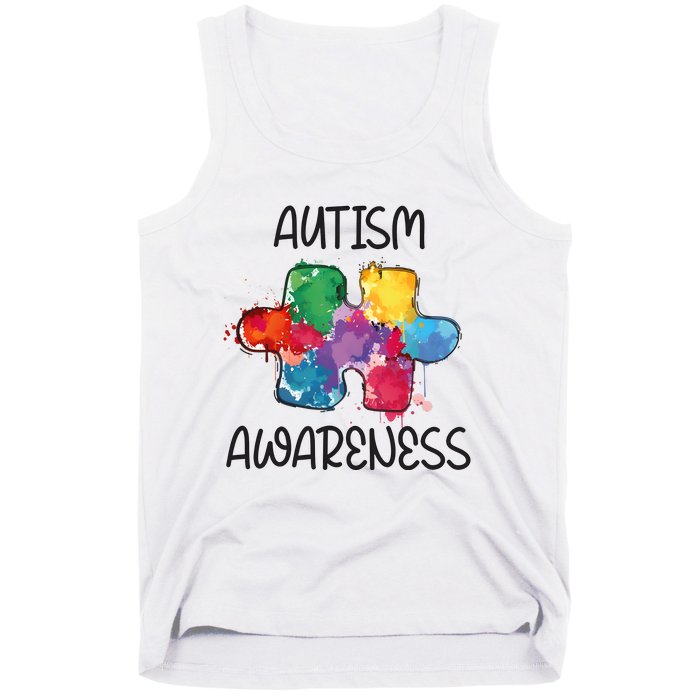 Autism Awareness Puzzle Supporter Tank Top