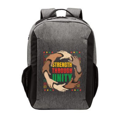 African American Pride Strength Through Unity Vector Backpack