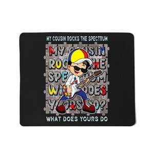 Autism Awareness Proud Cousin Rocks The Spectrum Mousepad