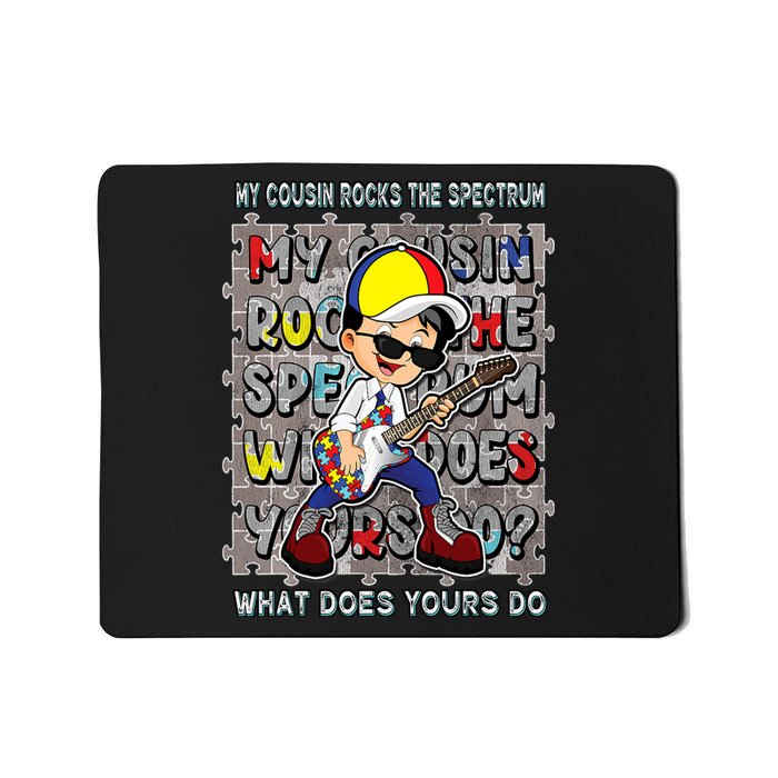 Autism Awareness Proud Cousin Rocks The Spectrum Mousepad