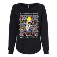 Autism Awareness Proud Cousin Rocks The Spectrum Womens California Wash Sweatshirt