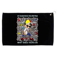 Autism Awareness Proud Cousin Rocks The Spectrum Grommeted Golf Towel