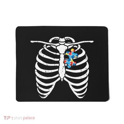 Autism Awareness Puzzle Skeleton Xray Halloween Costume Mousepad