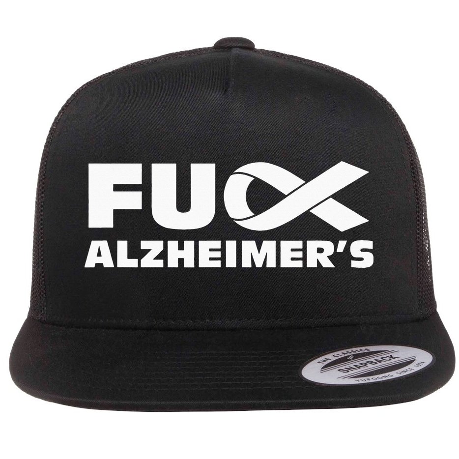Alzheimer's Awareness Products Purple Support ALZ Flat Bill Trucker Hat