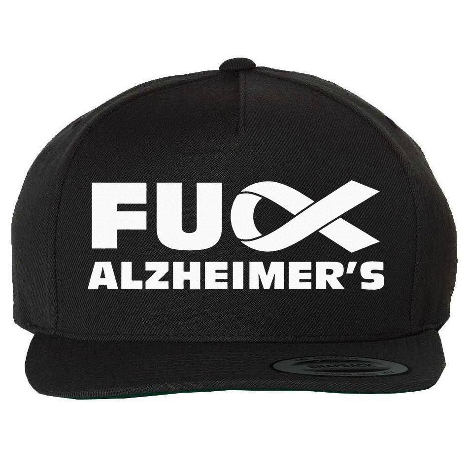 Alzheimer's Awareness Products Purple Support ALZ Wool Snapback Cap