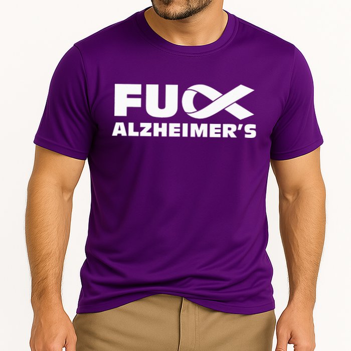 Alzheimer's Awareness Products Purple Support ALZ Cooling Performance Crew T-Shirt
