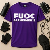 Alzheimer's Awareness Products Purple Support ALZ Cooling Performance Crew T-Shirt