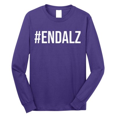 Alzheimer's Awareness Purple Ribbon Dementia Mom Dad Grandpa Long Sleeve Shirt