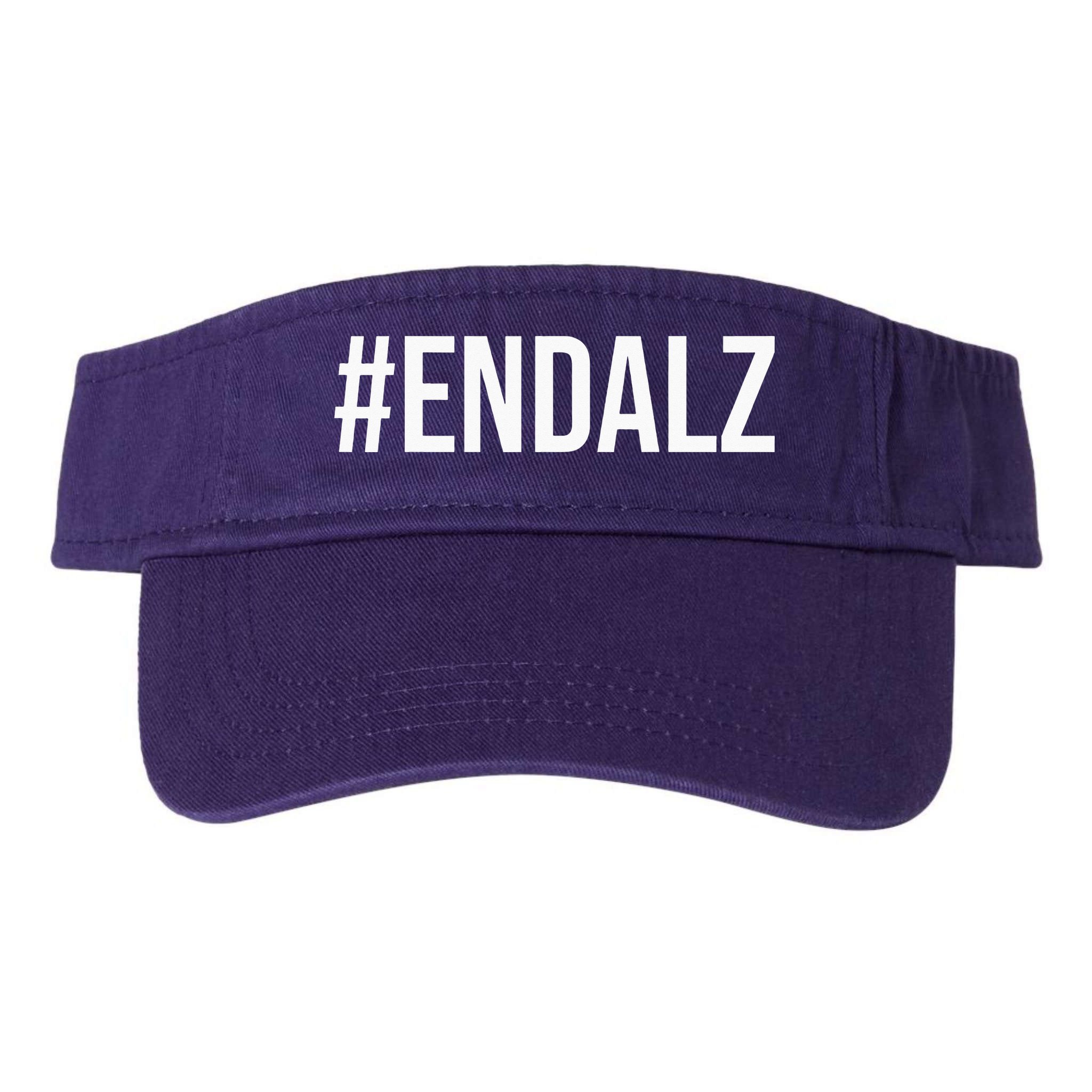 Alzheimer's Awareness Purple Ribbon Dementia Mom Dad Grandpa Visor