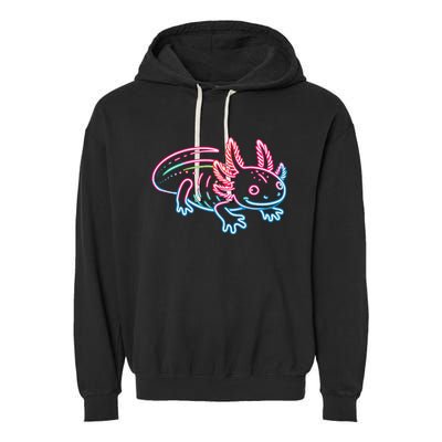 Axolotl Animal Pop Art Cute Axolotl Lover Garment-Dyed Fleece Hoodie