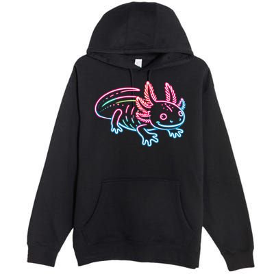 Axolotl Animal Pop Art Cute Axolotl Lover Premium Pullover Hoodie