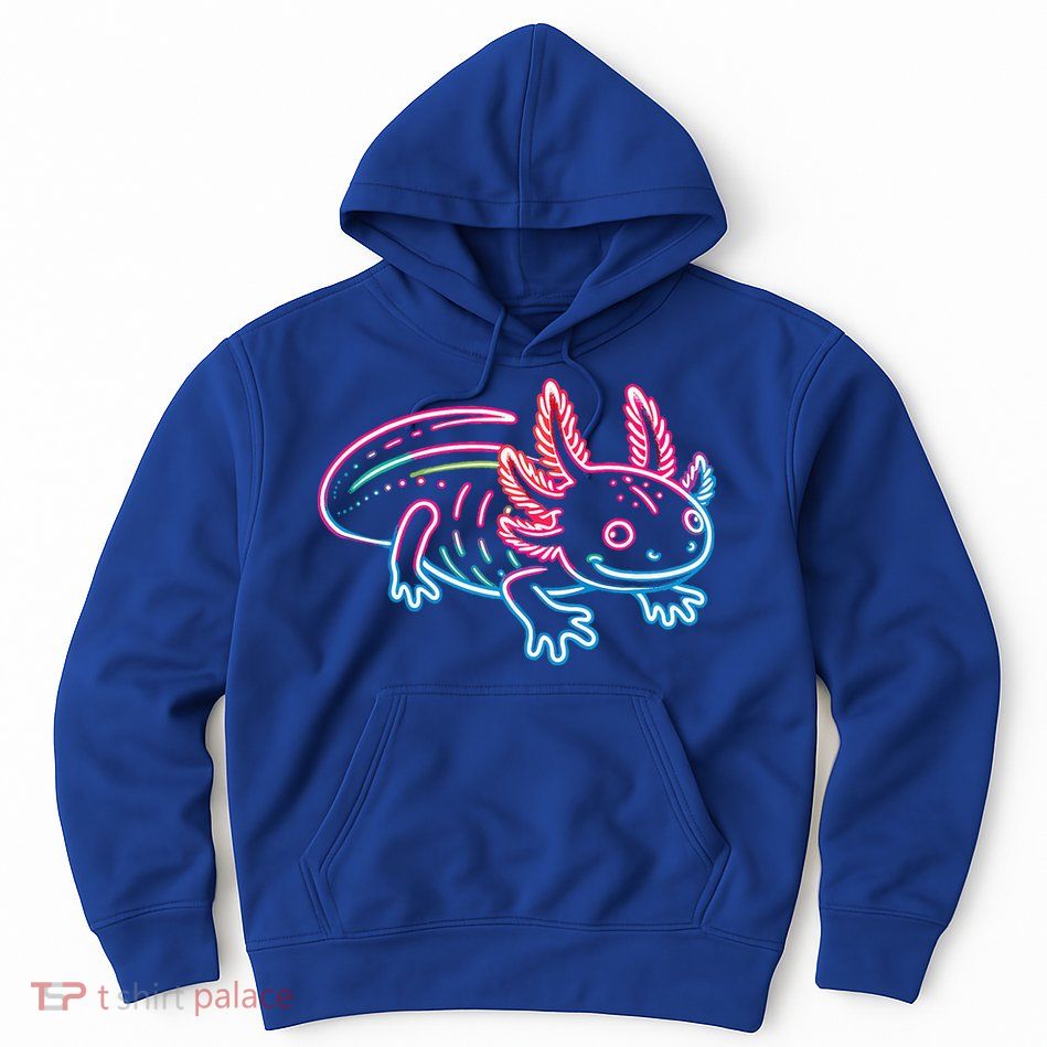 Axolotl Animal Pop Art Cute Axolotl Lover Hoodie