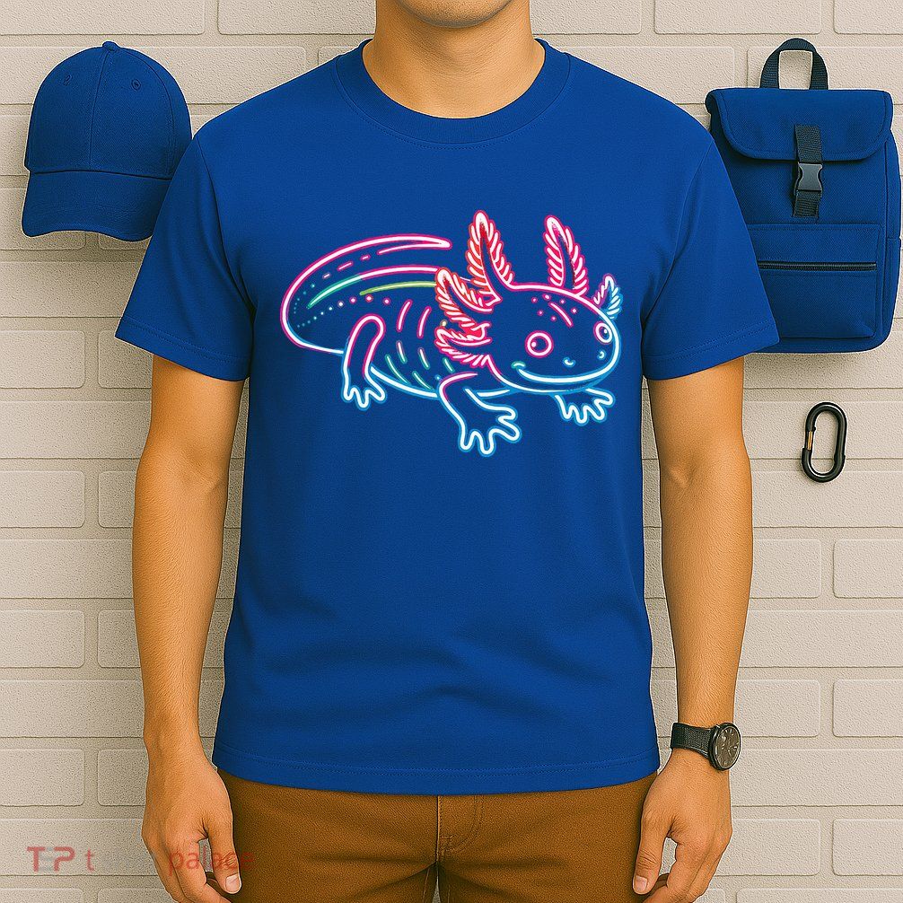 Axolotl Animal Pop Art Cute Axolotl Lover T-Shirt