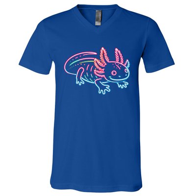 Axolotl Animal Pop Art Cute Axolotl Lover V-Neck T-Shirt