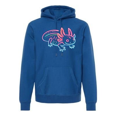 Axolotl Animal Pop Art Cute Axolotl Lover Premium Hoodie