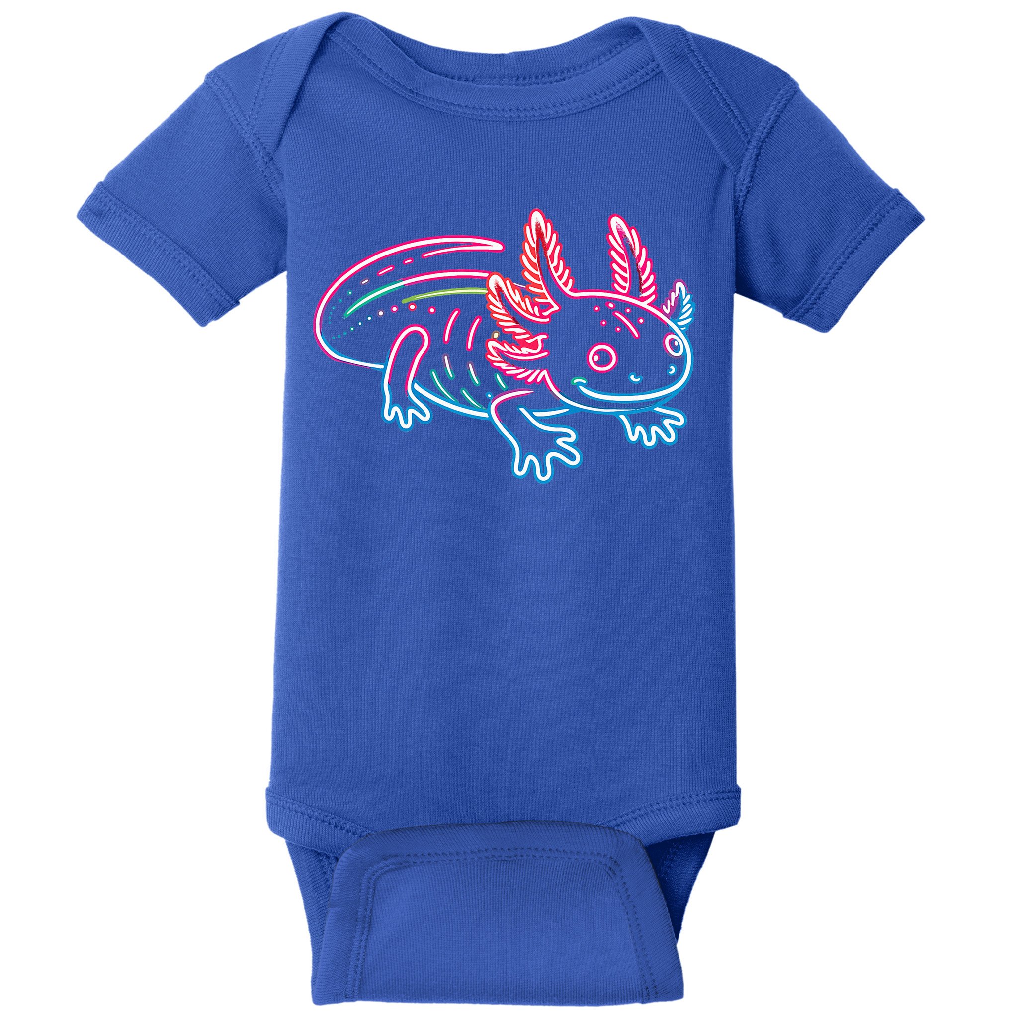 Axolotl Animal Pop Art Cute Axolotl Lover Baby Bodysuit