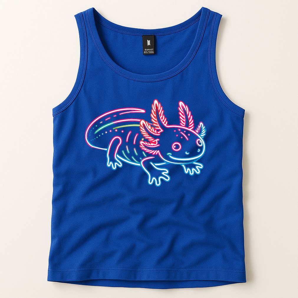 Axolotl Animal Pop Art Cute Axolotl Lover Tank Top