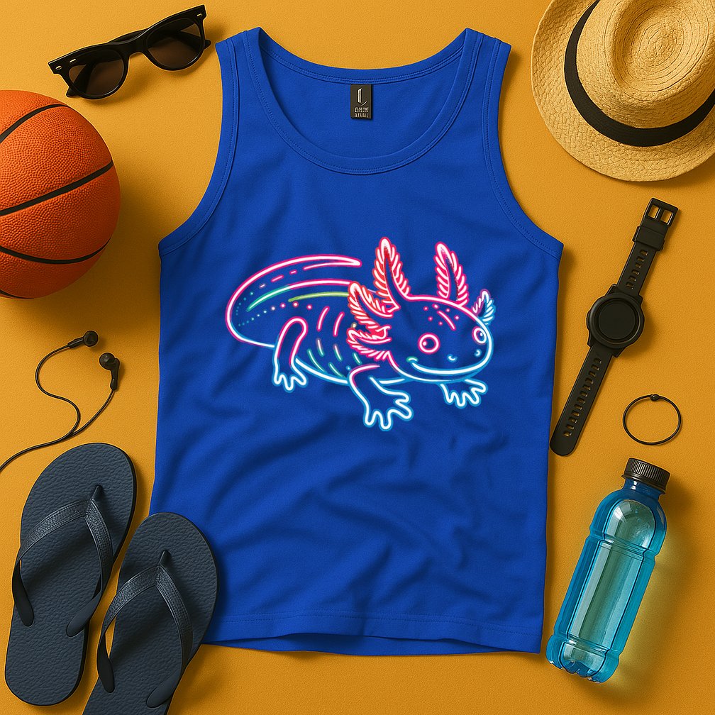 Axolotl Animal Pop Art Cute Axolotl Lover Tank Top