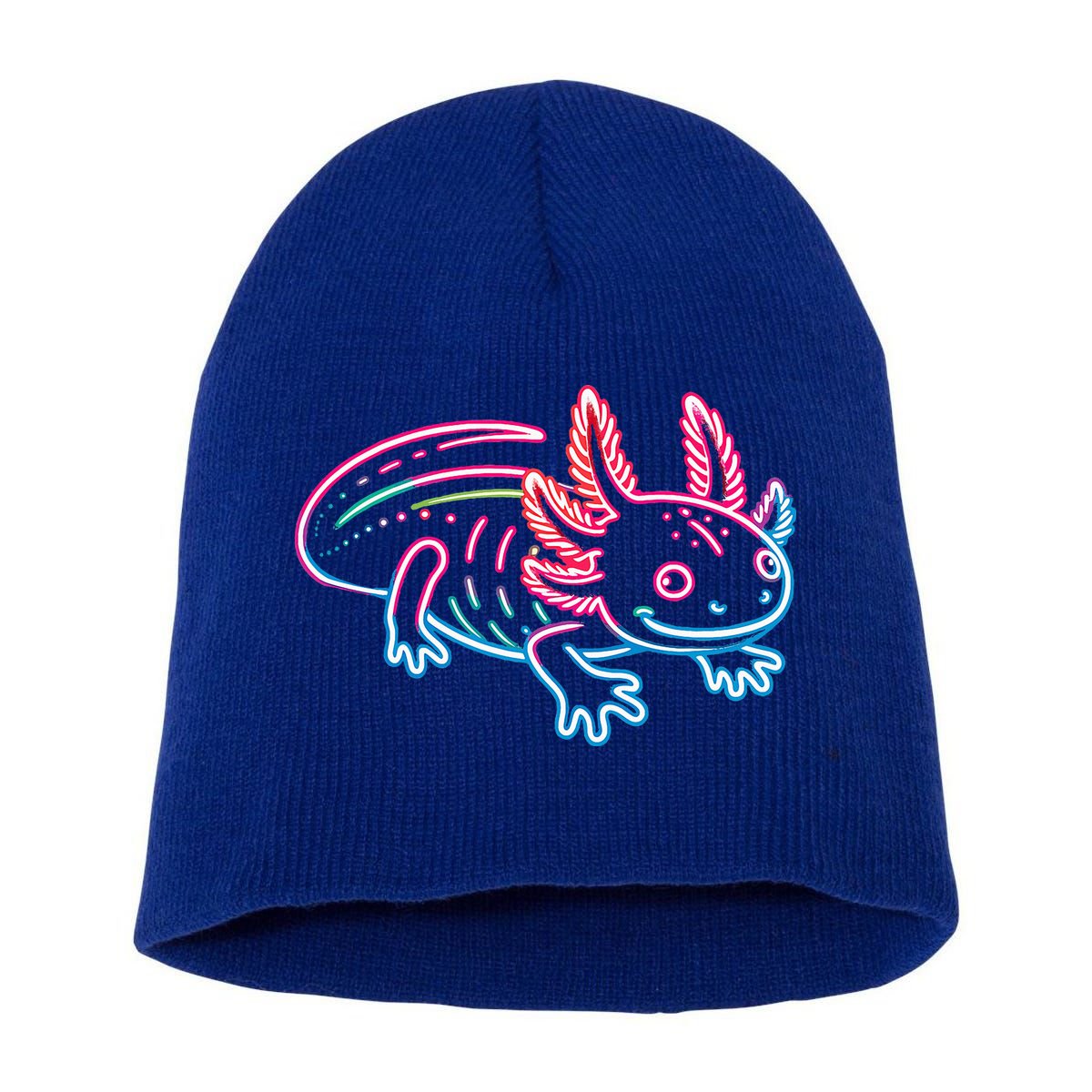 Axolotl Animal Pop Art Cute Axolotl Lover Short Acrylic Beanie