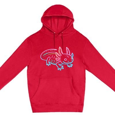 Axolotl Animal Pop Art Cute Axolotl Lover Premium Pullover Hoodie