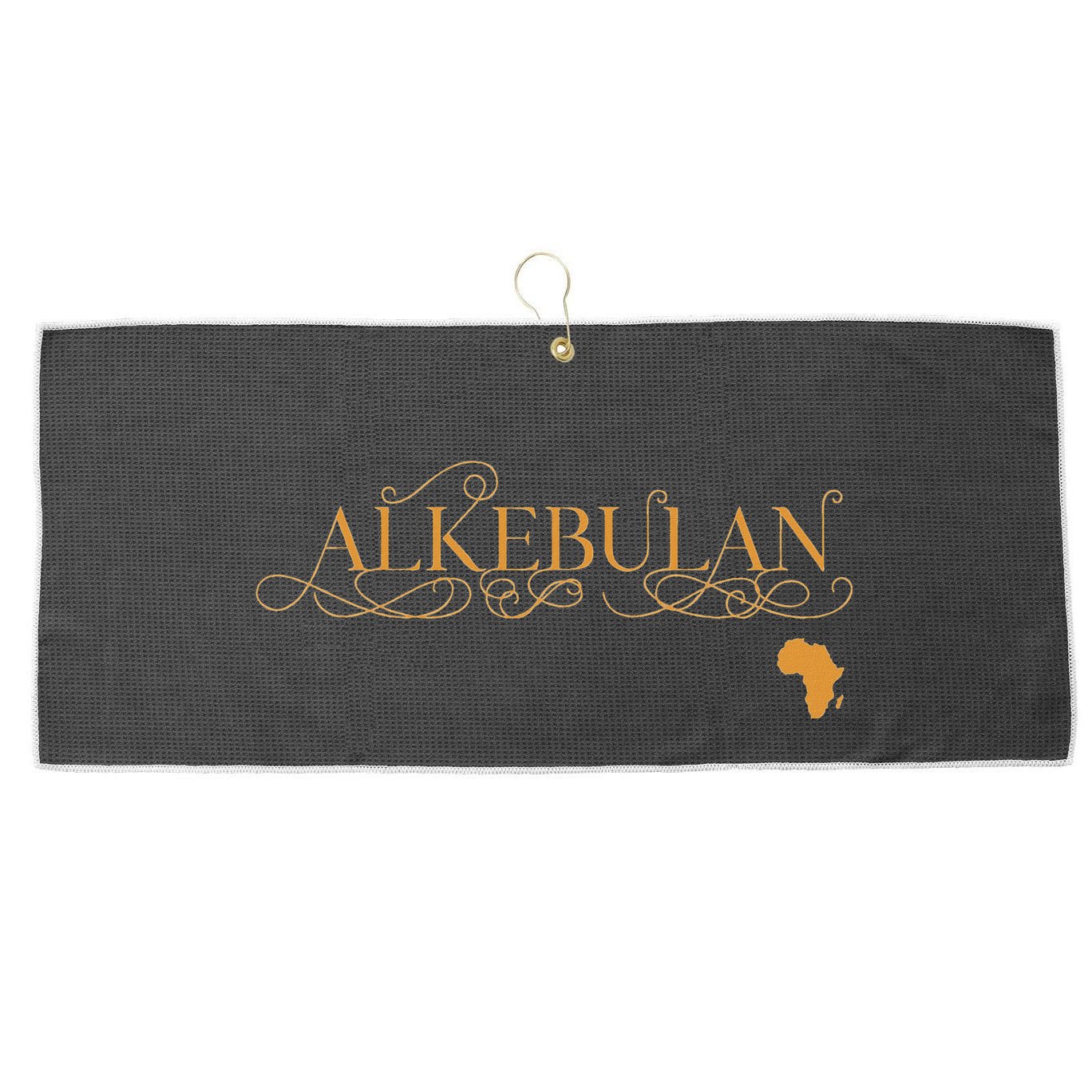 Alkebulan African Pride Africa Melanin Large Microfiber Waffle Golf Towel
