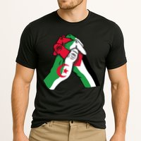 Algeria And Palestine Hands Cooling Performance Crew T-Shirt