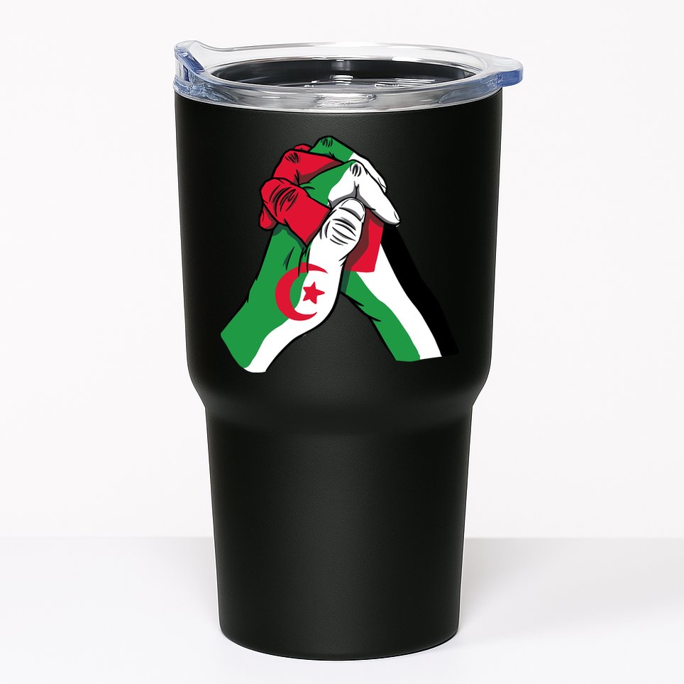 Algeria And Palestine Hands Tumbler