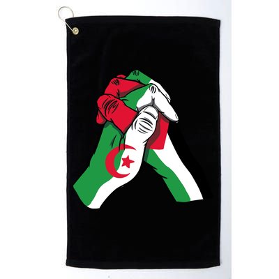 Algeria And Palestine Hands Golf Towel