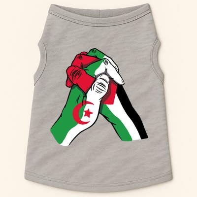 Algeria And Palestine Hands Doggie Tank