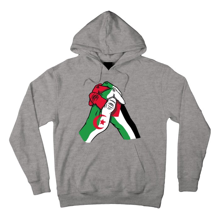 Algeria And Palestine Hands Hoodie