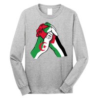 Algeria And Palestine Hands Long Sleeve Shirt