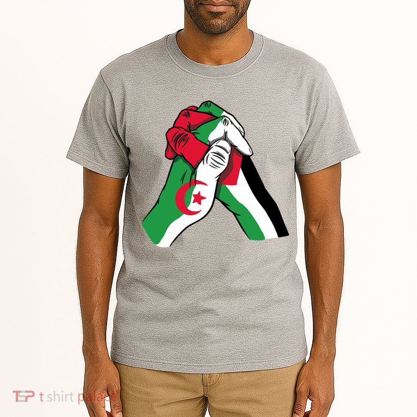Algeria And Palestine Hands Tall T-Shirt