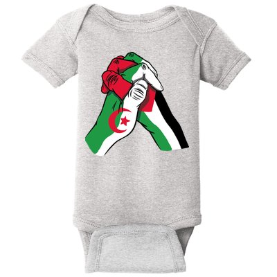 Algeria And Palestine Hands Baby Bodysuit