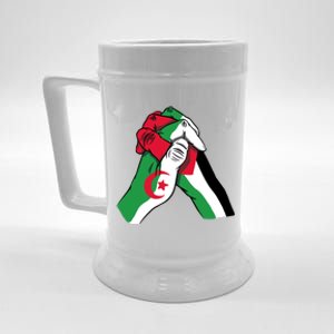 Algeria And Palestine Hands Beer Stein