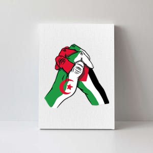 Algeria And Palestine Hands Canvas