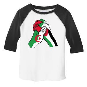 Algeria And Palestine Hands Toddler Fine Jersey T-Shirt